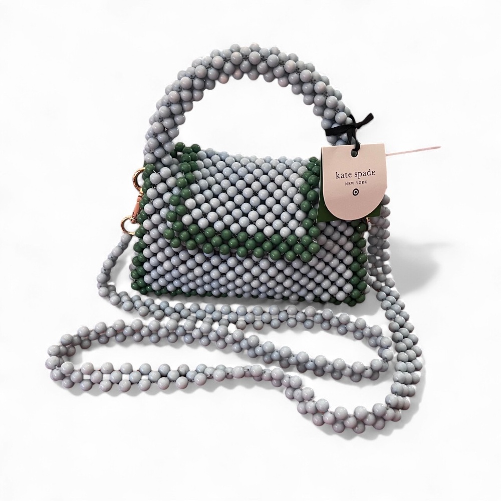 Kate Spade New York x Target Colorblock Beaded Crossbody Bag Green/Blue NWT